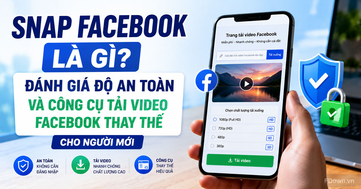 Snap Facebook là gì? Đánh giá độ an toàn và công cụ tải video Facebook thay thế cho người mới
