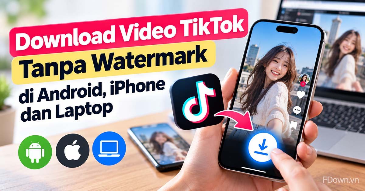 Cara Download Video TikTok Tanpa Watermark di HP Android, iPhone dan Laptop