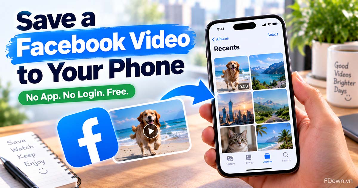 How to Save a Facebook Video to Your Phone Gallery or Camera Roll